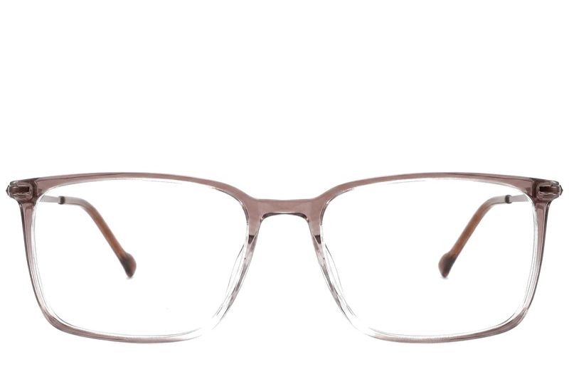 Rectangular Brown Titanium Glasses #BS2012-1824