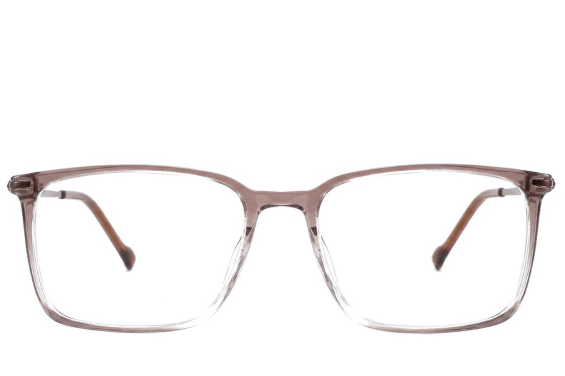 Rectangular Brown Titanium Glasses #BS2012-1824