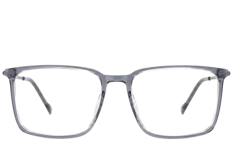 Rectangular Grey Titanium Glasses #BS2012-1825