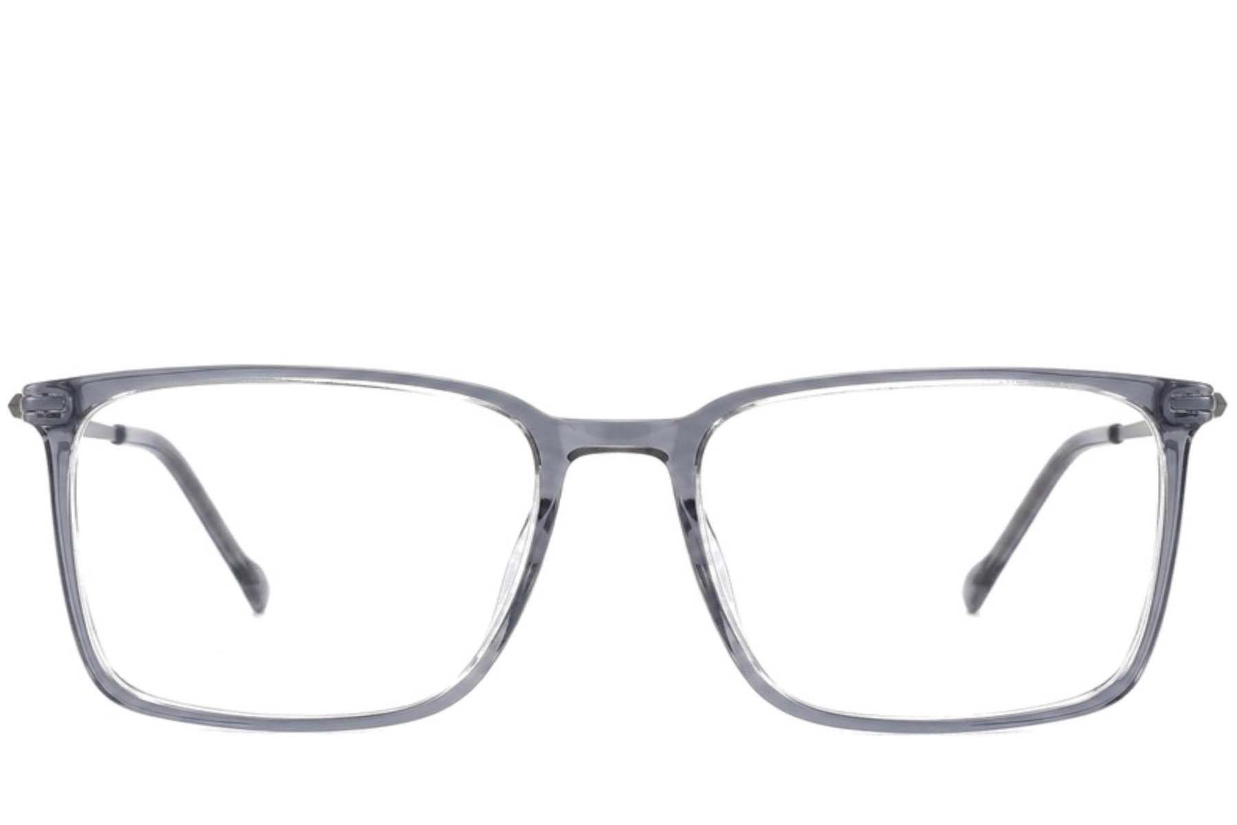 Rectangular Grey Titanium Glasses #BS2012-1825