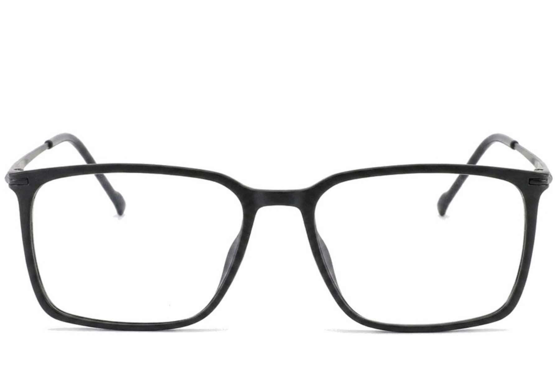 Rectangular Black Titanium Glasses #BS2012-1826