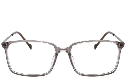 Lunettes rectangulaires en titane brun #BS2012-1830