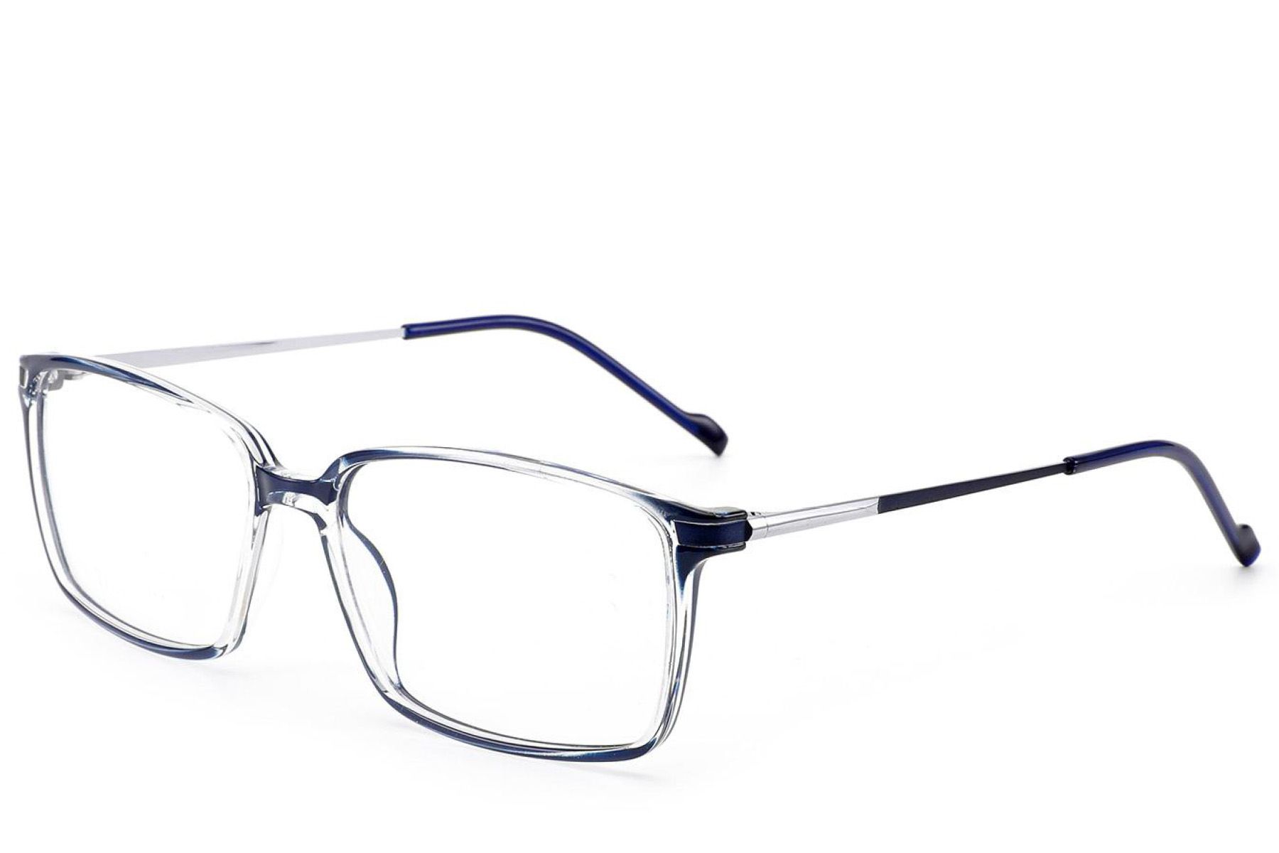 Gafas rectangulares de titanio azul #BS2012-1831