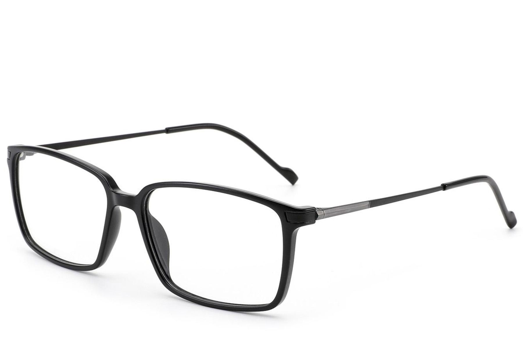 Gafas rectangulares de titanio negro #BS2012-1832