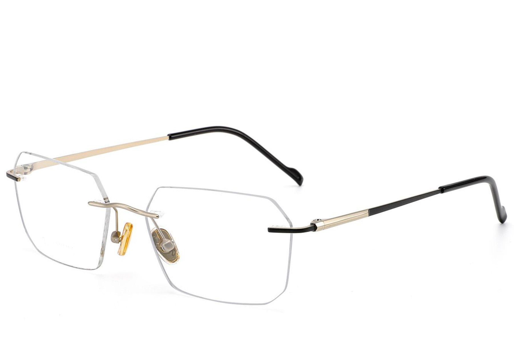 Gafas invisibles de titanio dorado #BS2012-1833