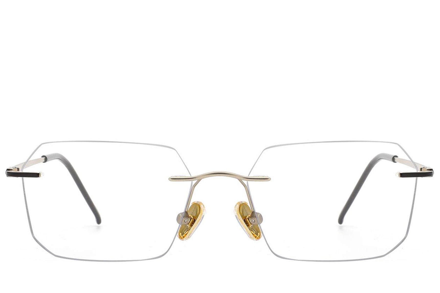Gafas invisibles de titanio dorado #BS2012-1833