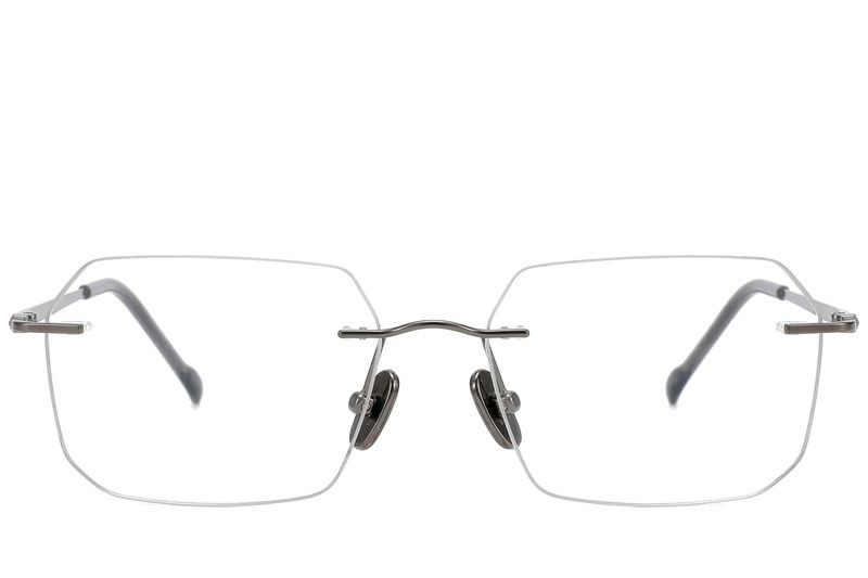 Unsichtbare graue Titanbrille #BS2012-1834