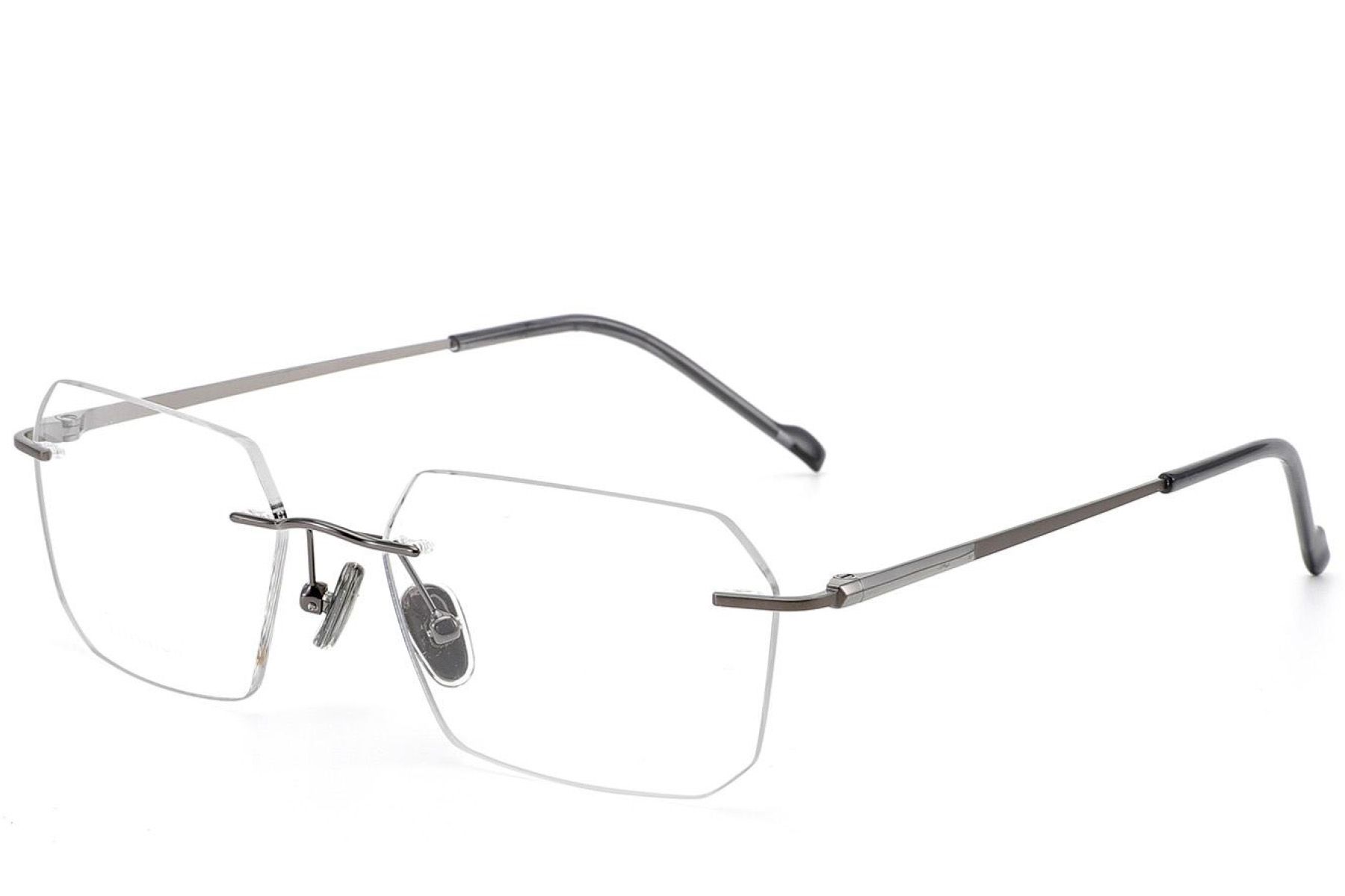 Gafas invisibles de titanio gris #BS2012-1834