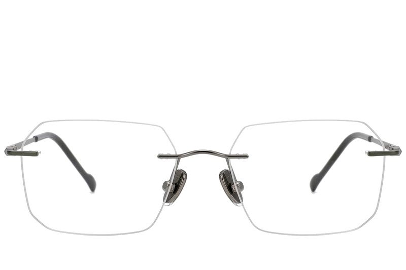 Unsichtbare graue Titanbrille #BS2012-1837