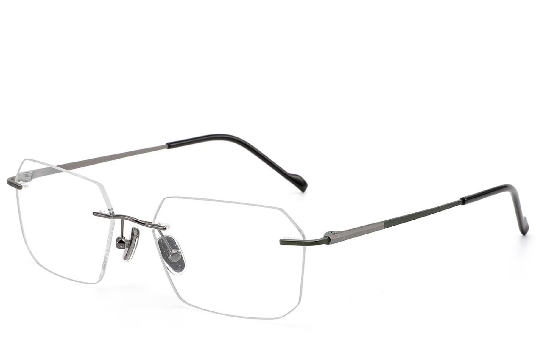 Gafas invisibles de titanio gris #BS2012-1837