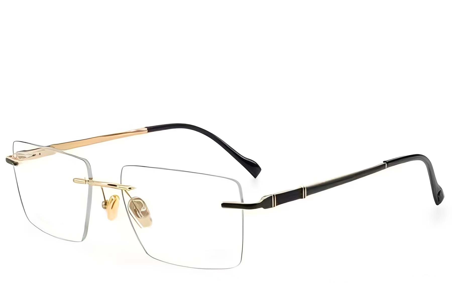 Gafas invisibles de titanio dorado #BS2012-1848