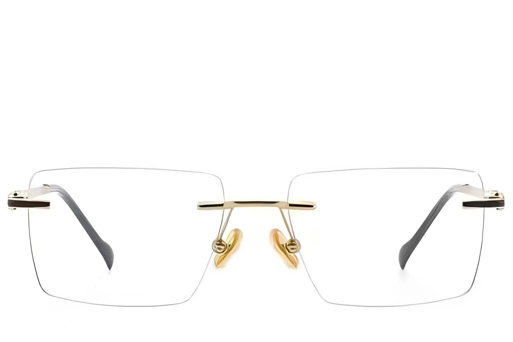 Gafas invisibles de titanio dorado #BS2012-1848