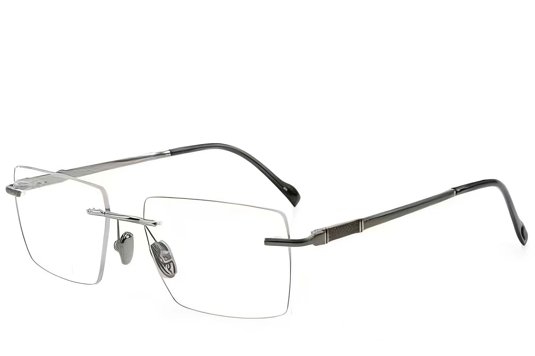 Gafas invisibles de titanio gris #BS2012-1849