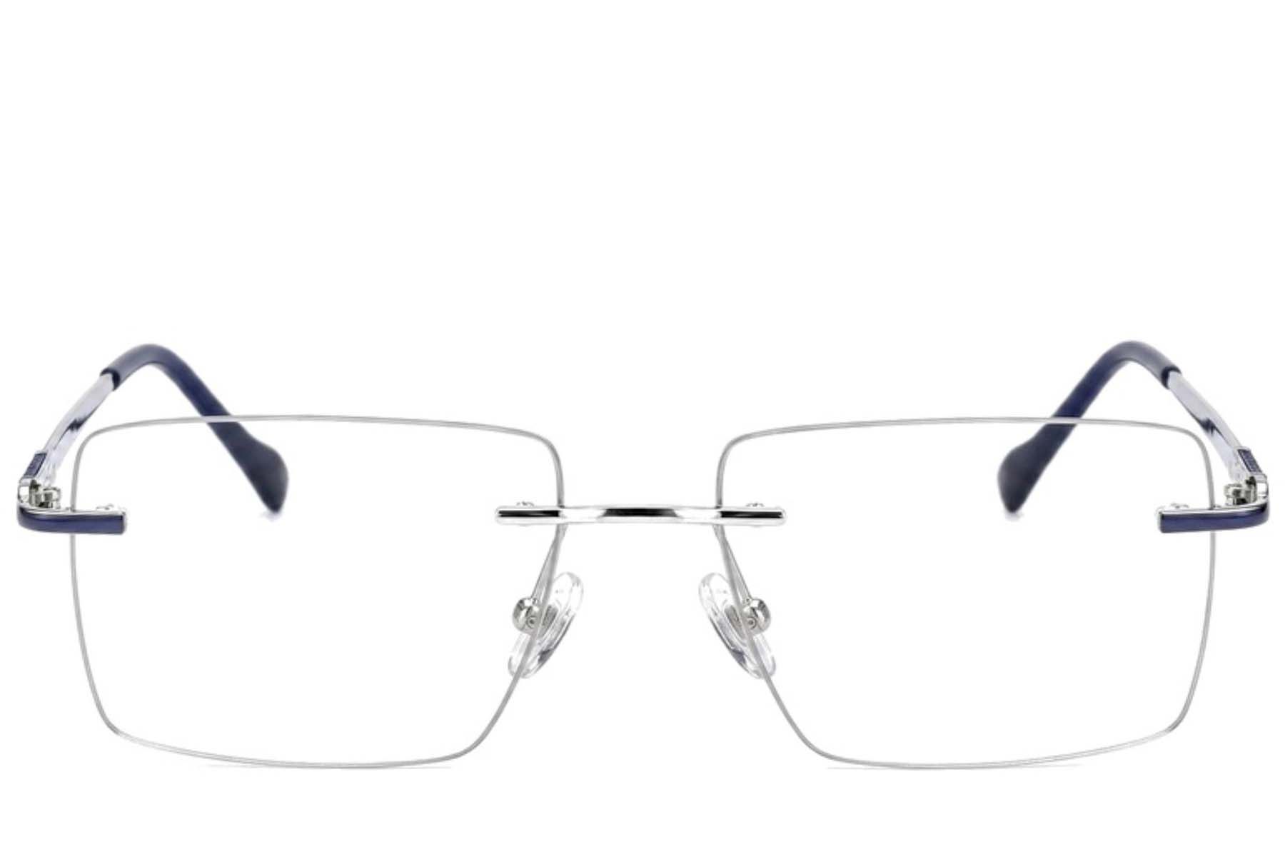 Gafas invisibles de titanio plateado #BS2012-1851