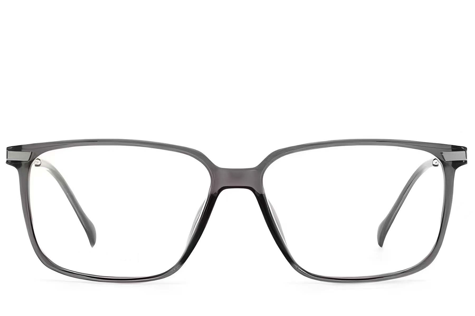 Rectangular Grey Titanium Glasses #BS2012-1854