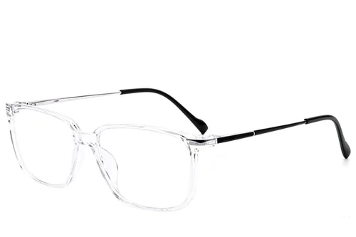 Lunettes rectangulaires transparentes en titane #BS2012-1856