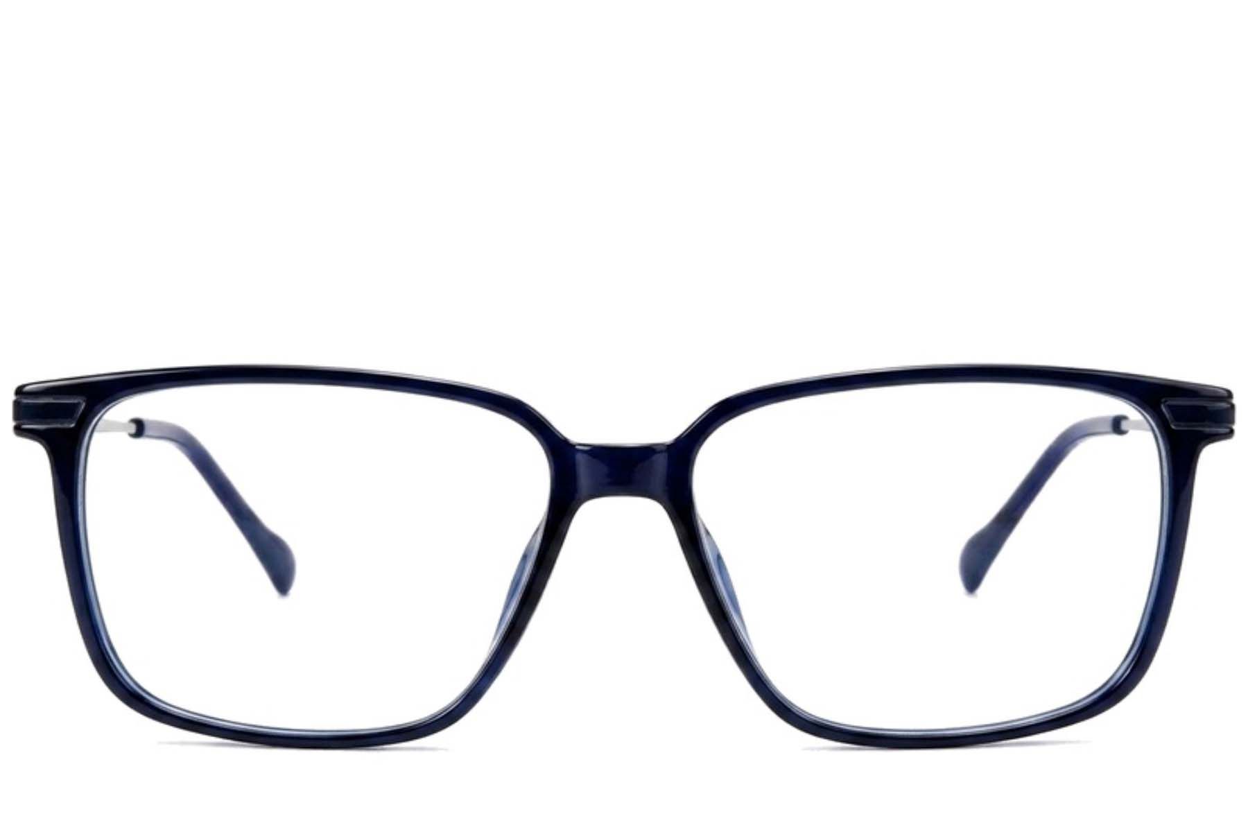 Rectangular Blue Titanium Glasses #BS2012-1857