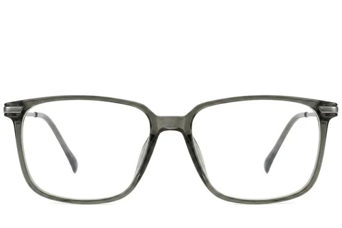 Lunettes rectangulaires en titane vert #BS2012-1858