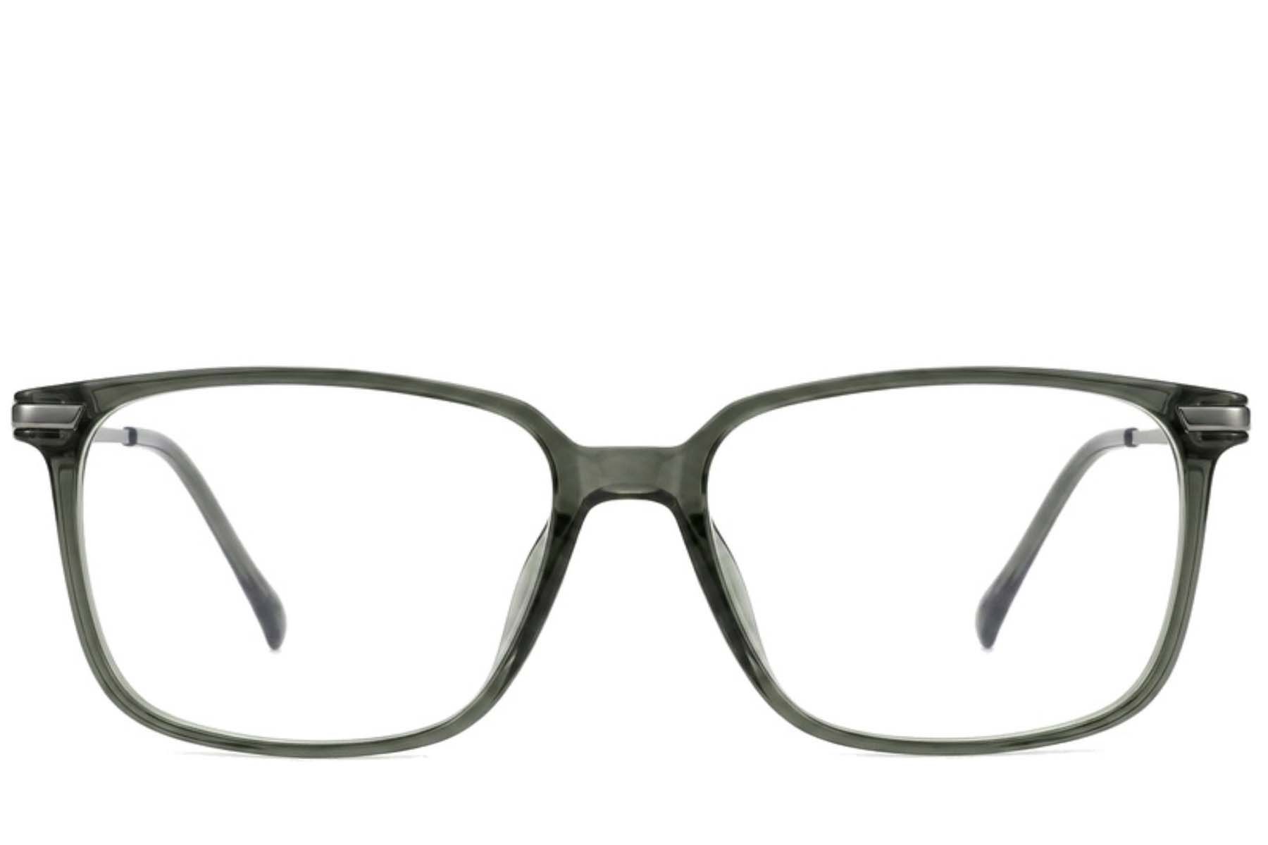 Rectangular Green Titanium Glasses #BS2012-1858