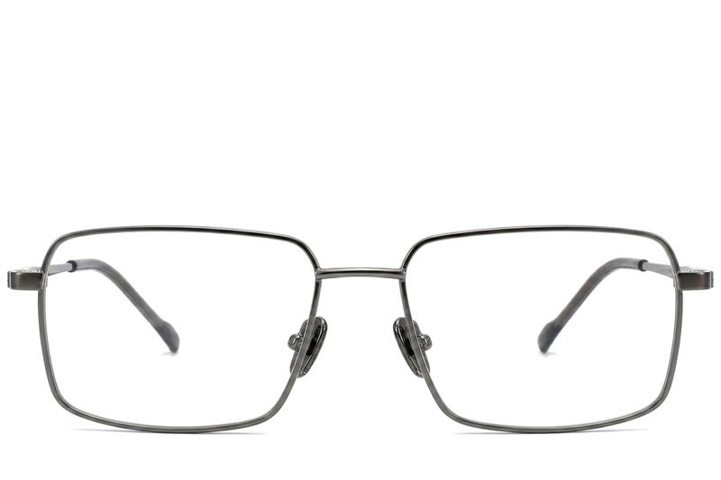 Rechteckige graue Titanbrille #BS2012-1860