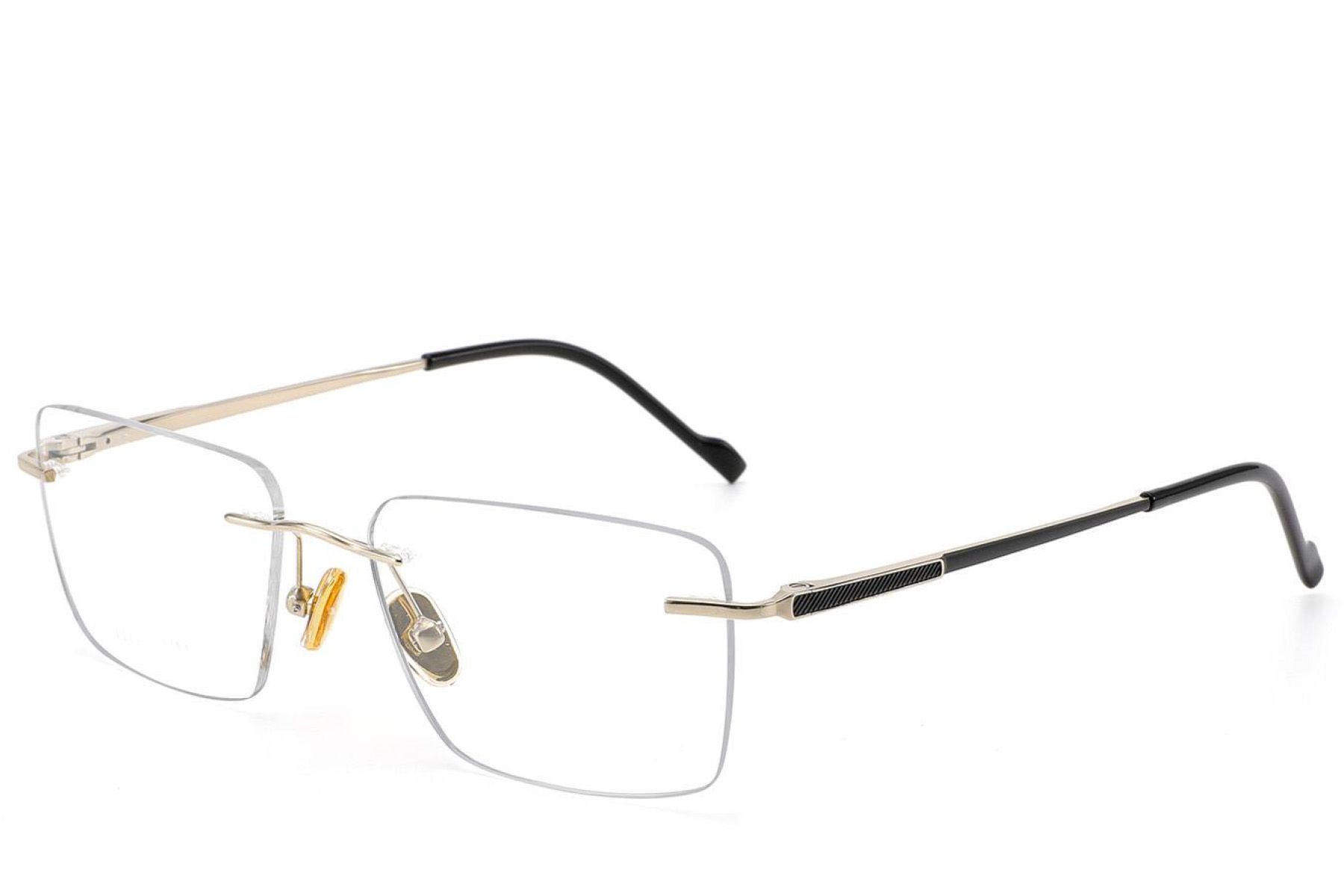 Rectangular Golden Titanium Glasses #BS2012-1869