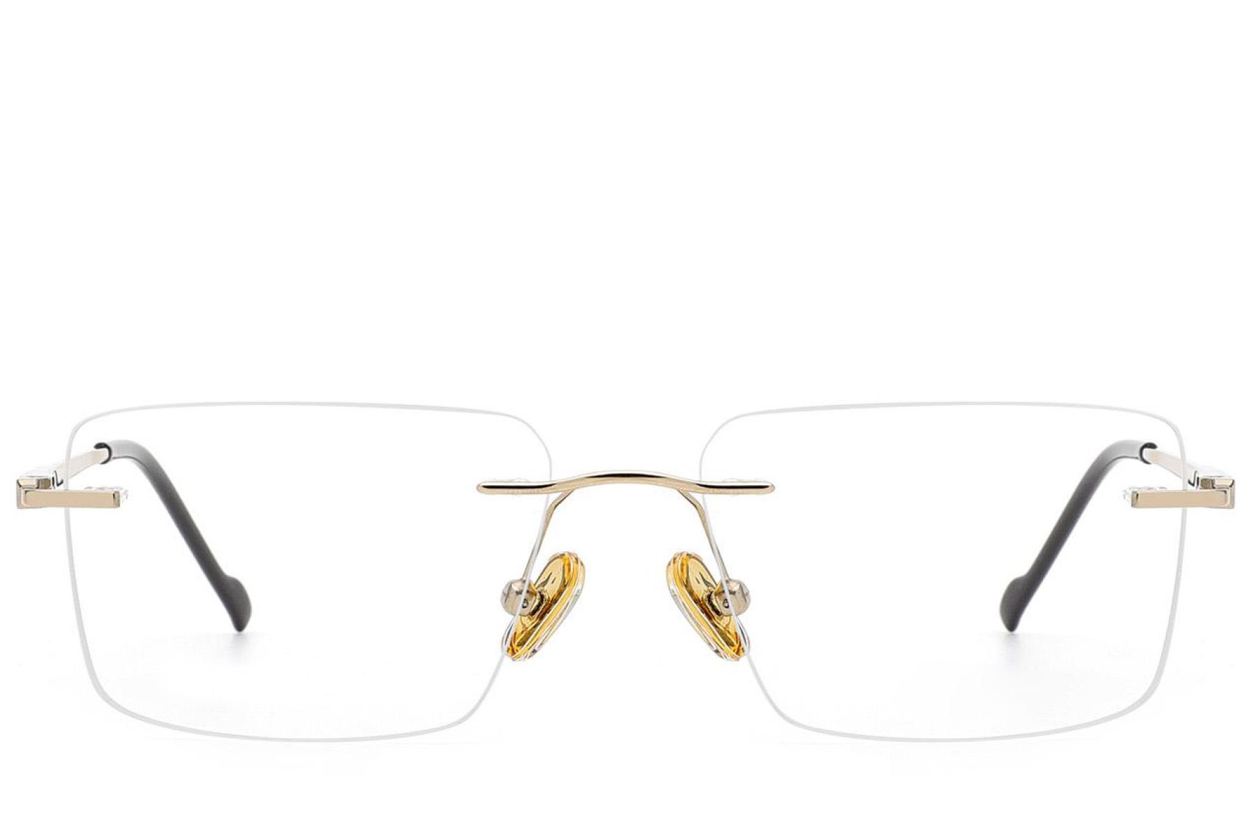 Rectangular Golden Titanium Glasses #BS2012-1869