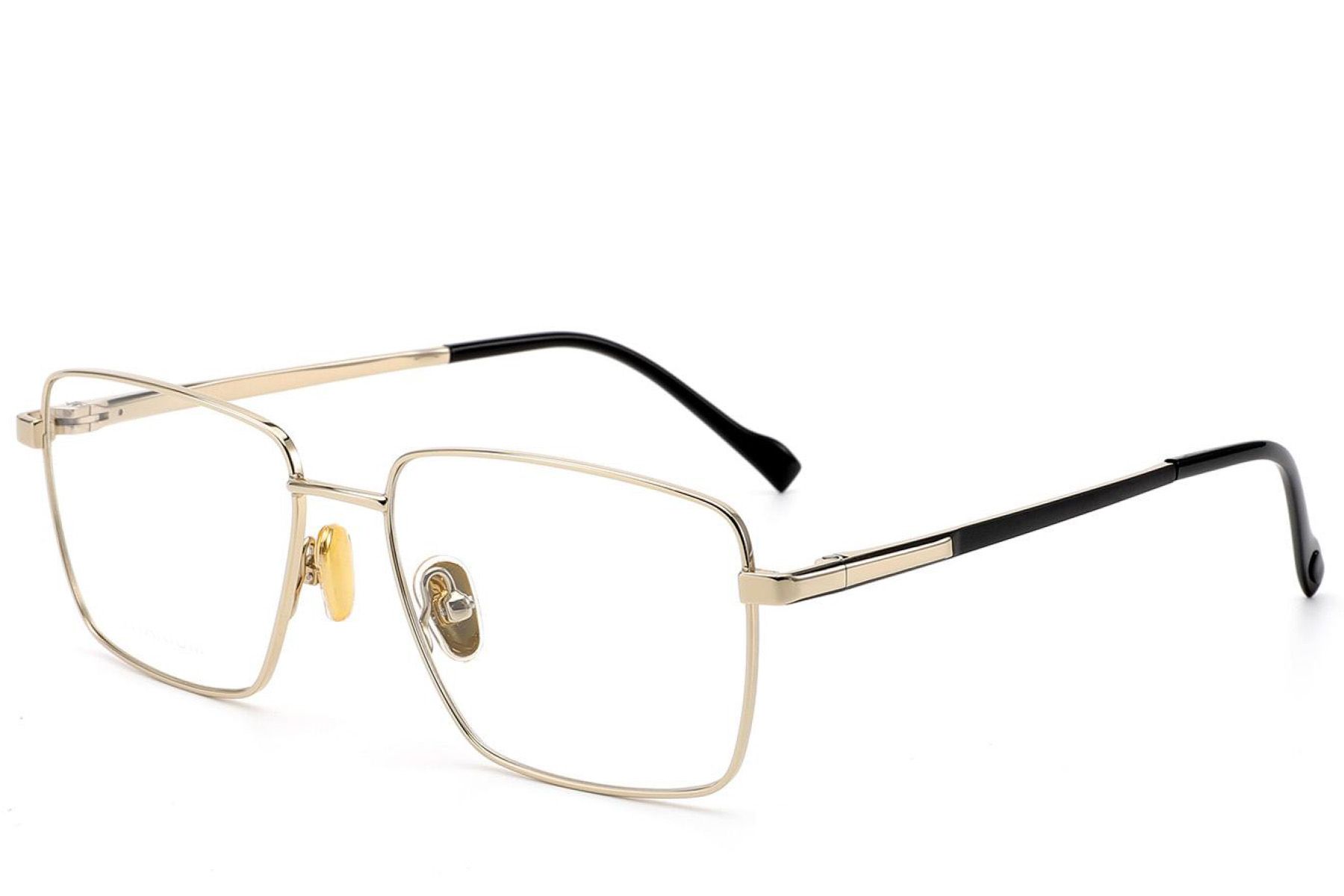 Rectangular Golden Titanium Glasses #BS2012-1874