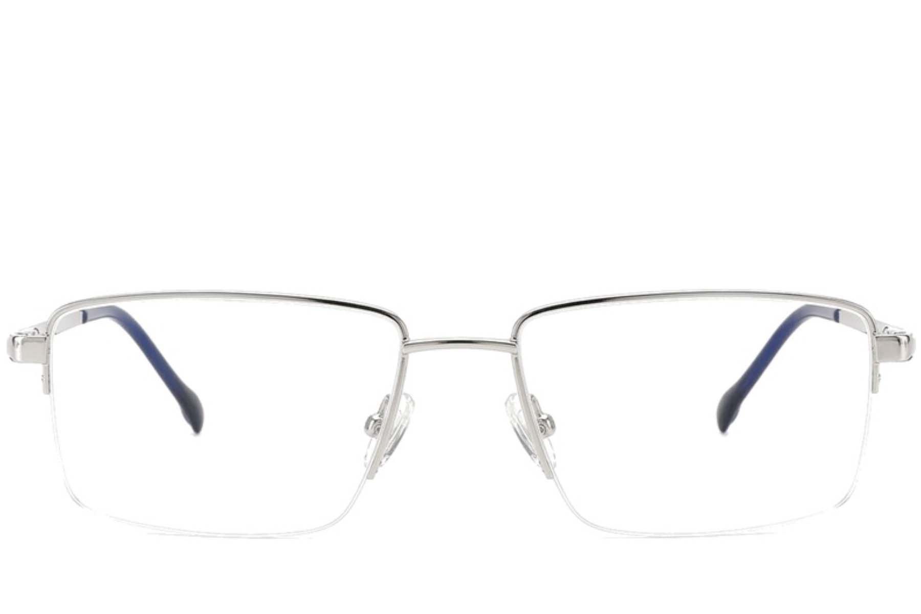Semi-rimless Silver Titanium Glasses #BS2012-1882