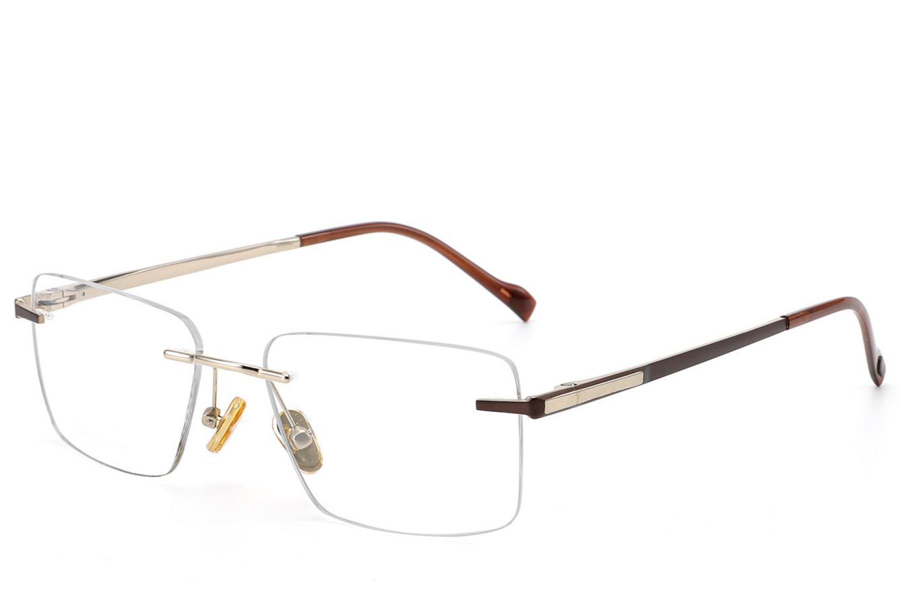 Invisible Golden Titanium Glasses #BS2012-1884