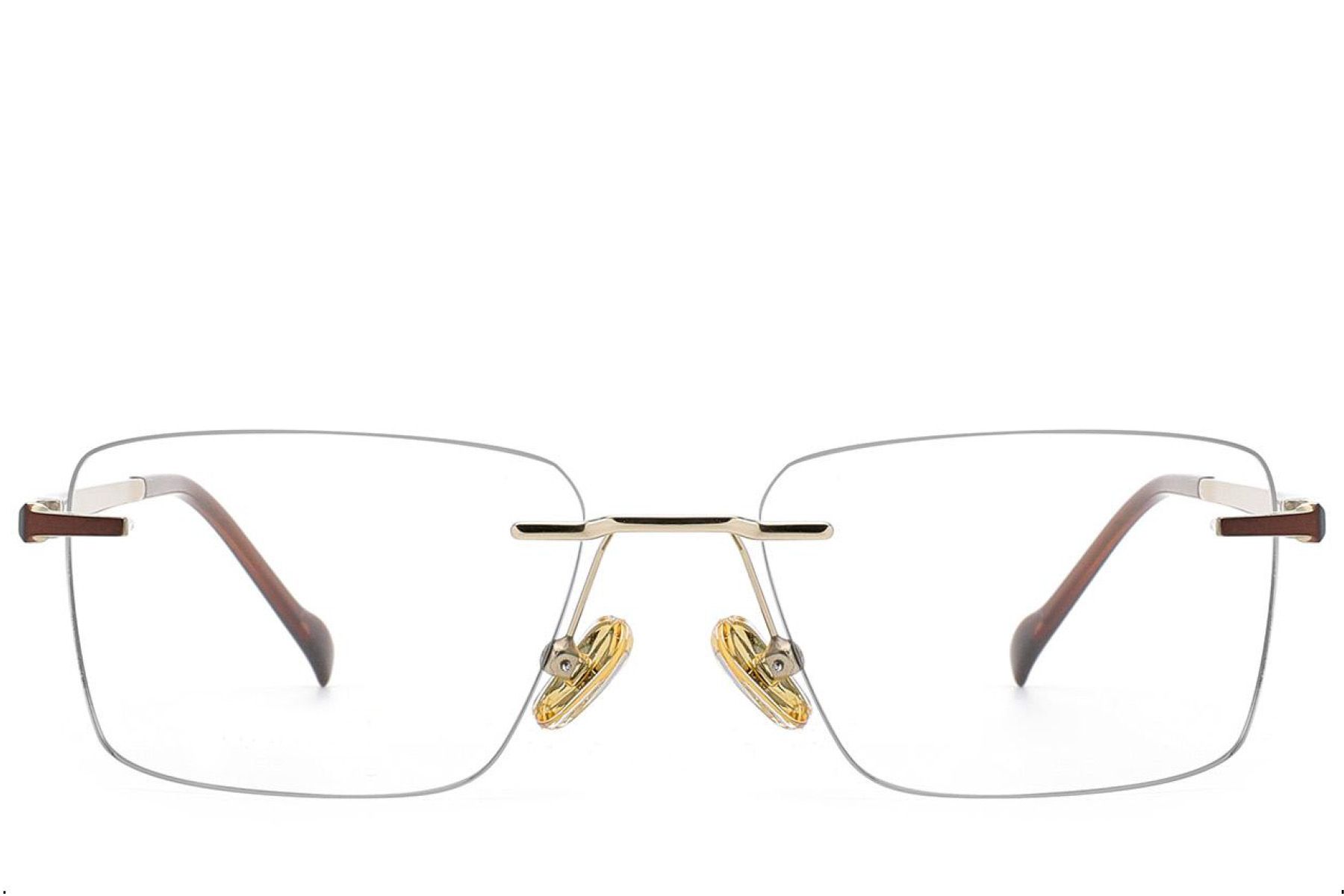 Invisible Golden Titanium Glasses #BS2012-1884