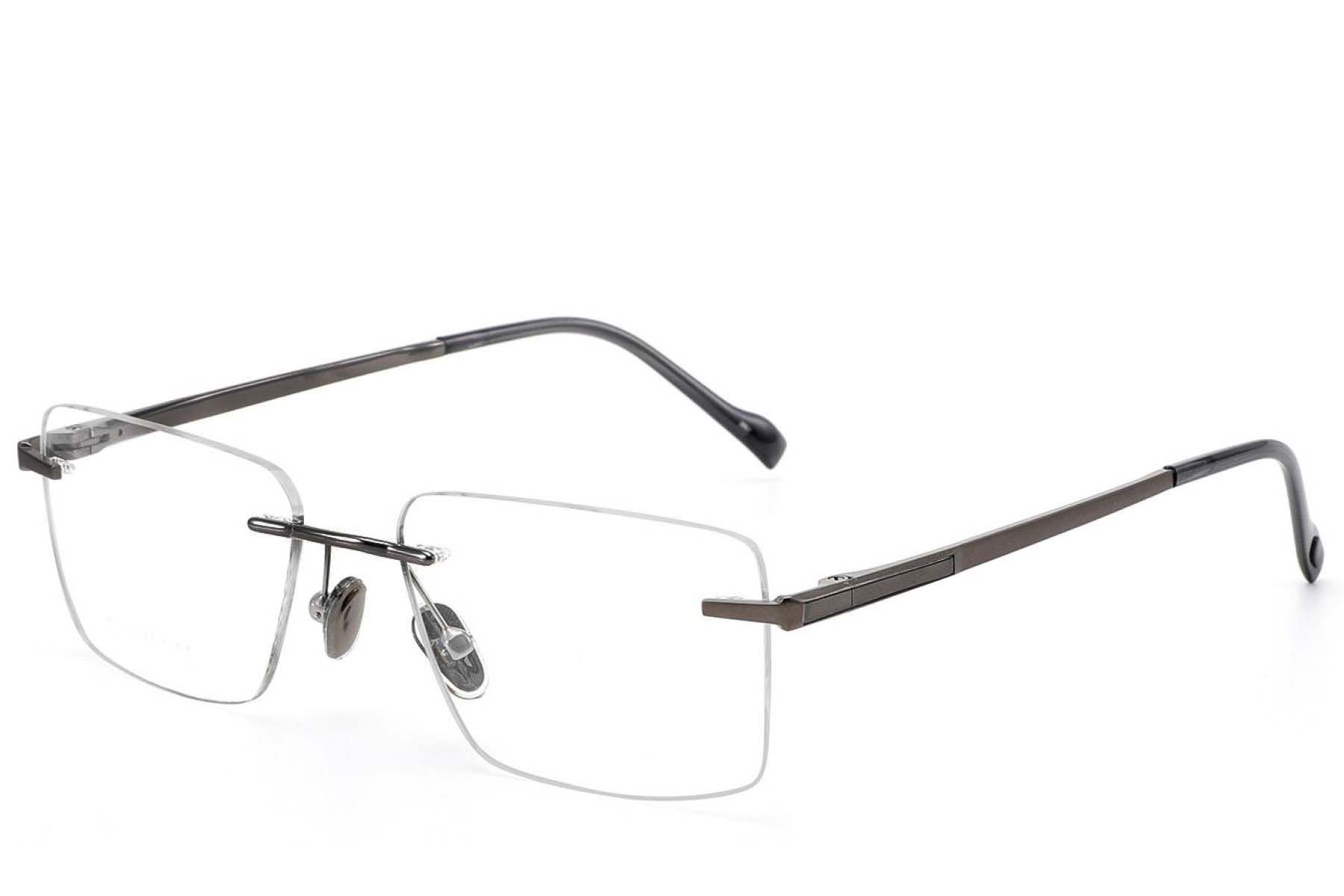Invisible Grey Titanium Glasses #BS2012-1885