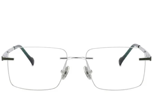 Lunettes invisibles en titane argenté #BS2012-1886