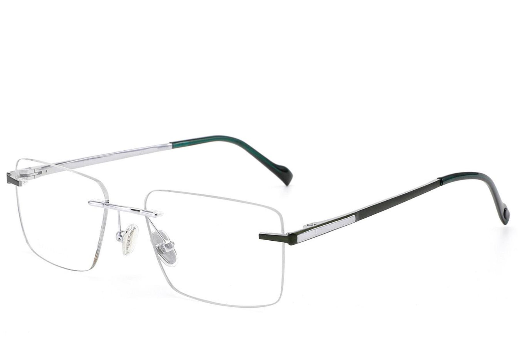 Invisible Silver Titanium Glasses #BS2012-1886