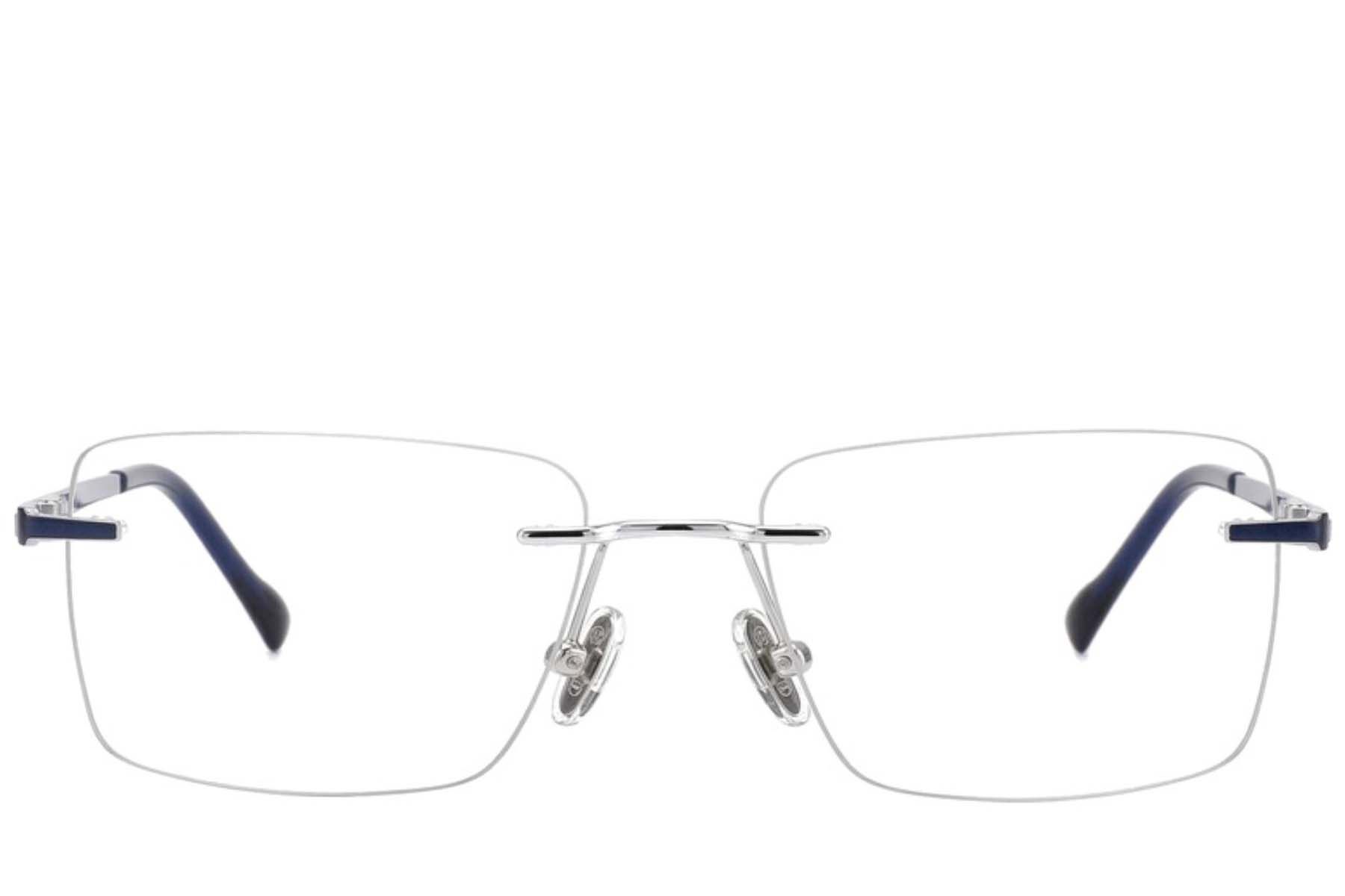Gafas invisibles de titanio plateado #BS2012-1887