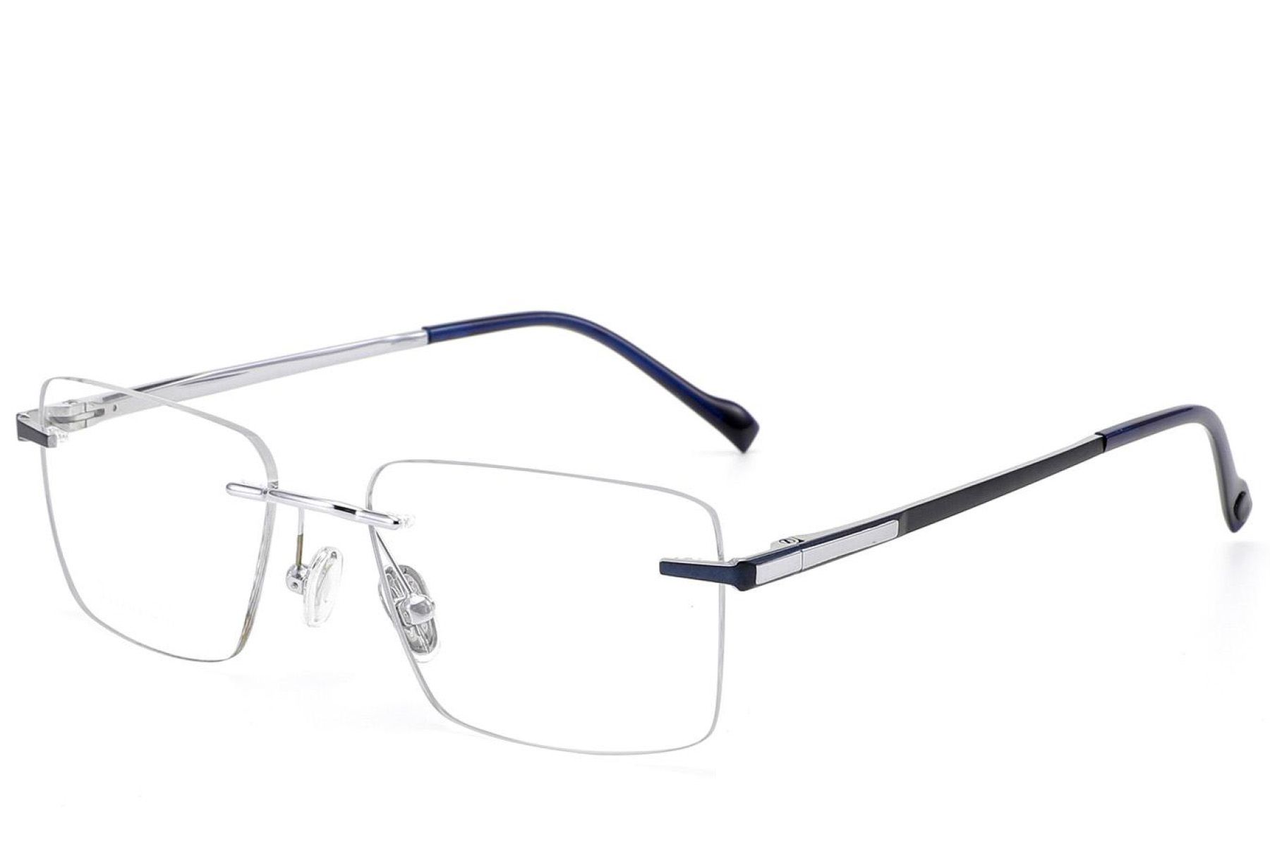 Invisible Silver Titanium Glasses #BS2012-1887