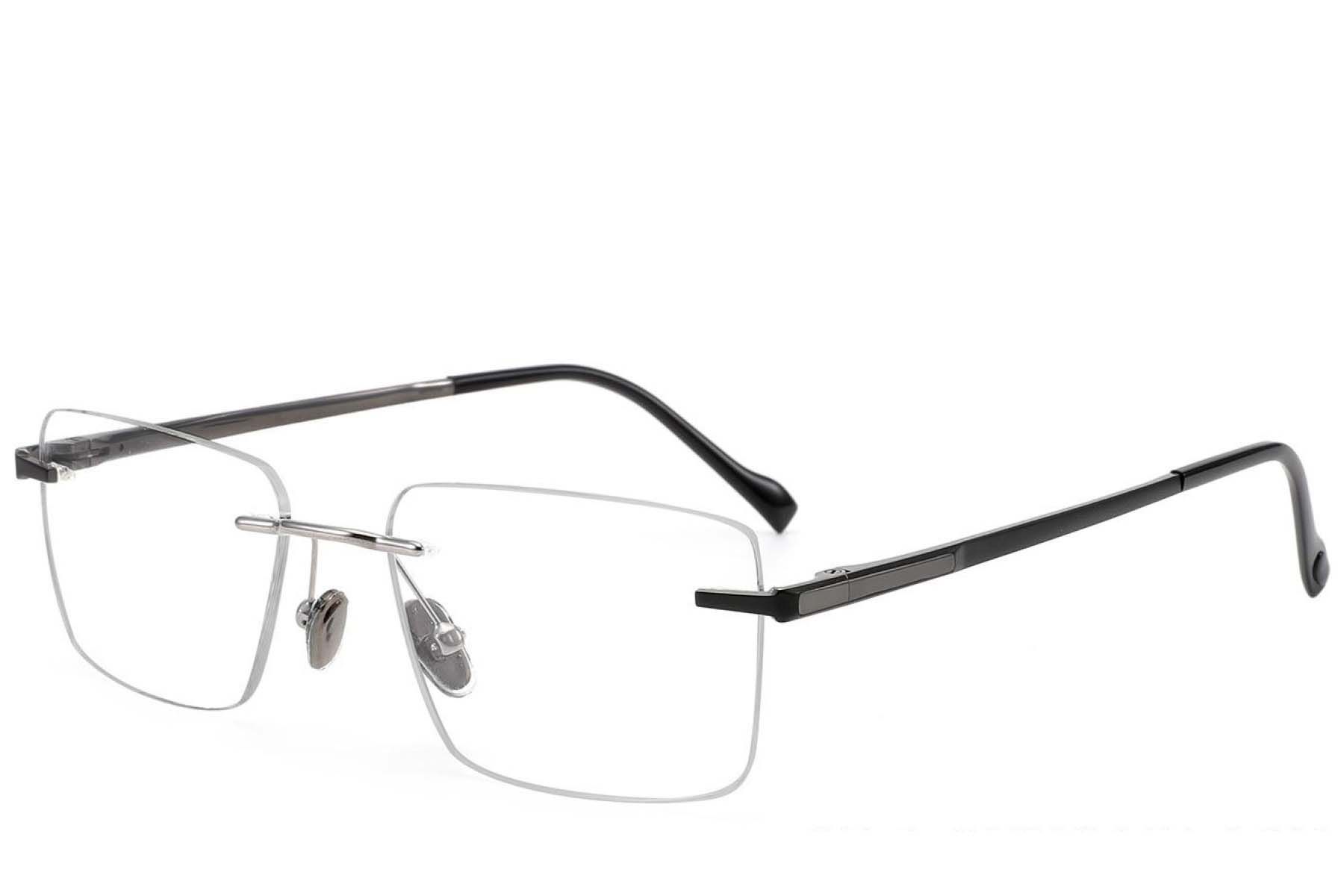 Invisible Black Titanium Glasses #BS2012-1888