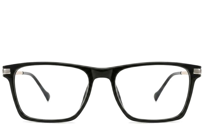 Rectangular Black Titanium Glasses #BS2012-1889