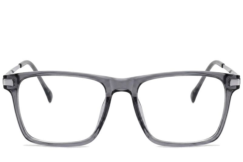 Rectangular Grey Titanium Glasses #BS2012-1890