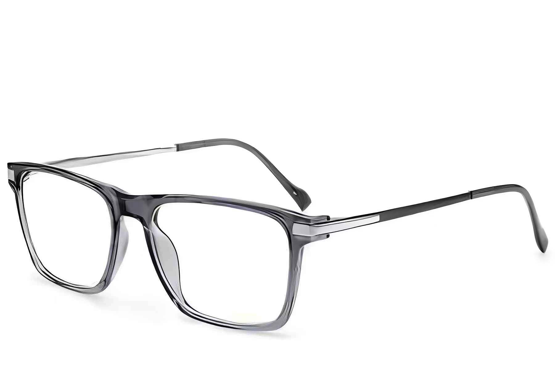Rectangular Grey Titanium Glasses #BS2012-1890