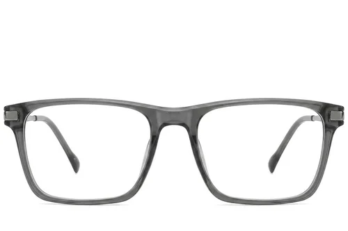 Lunettes rectangulaires en titane vert #BS2012-1891