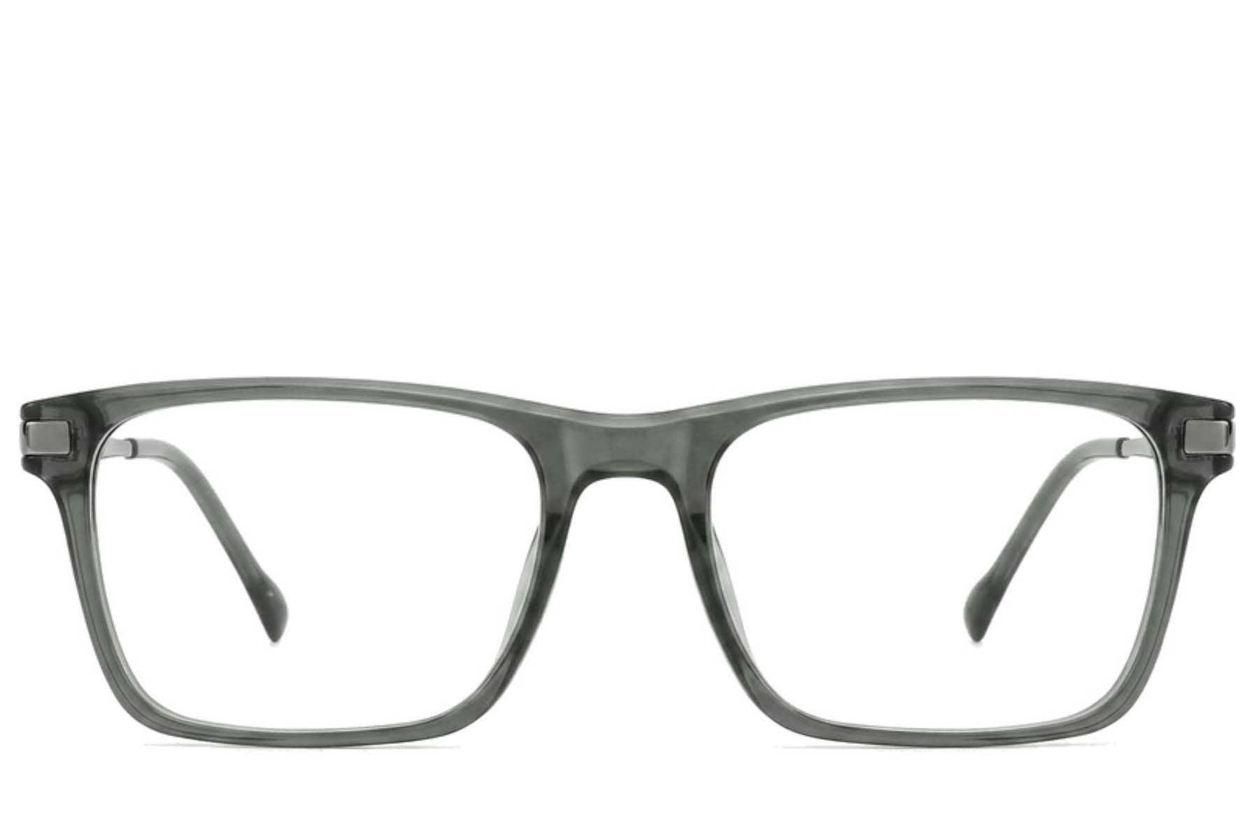 Rectangular Green Titanium Glasses #BS2012-1891