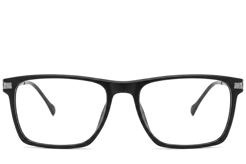 Rectangular Black Titanium Glasses #BS2012-1894