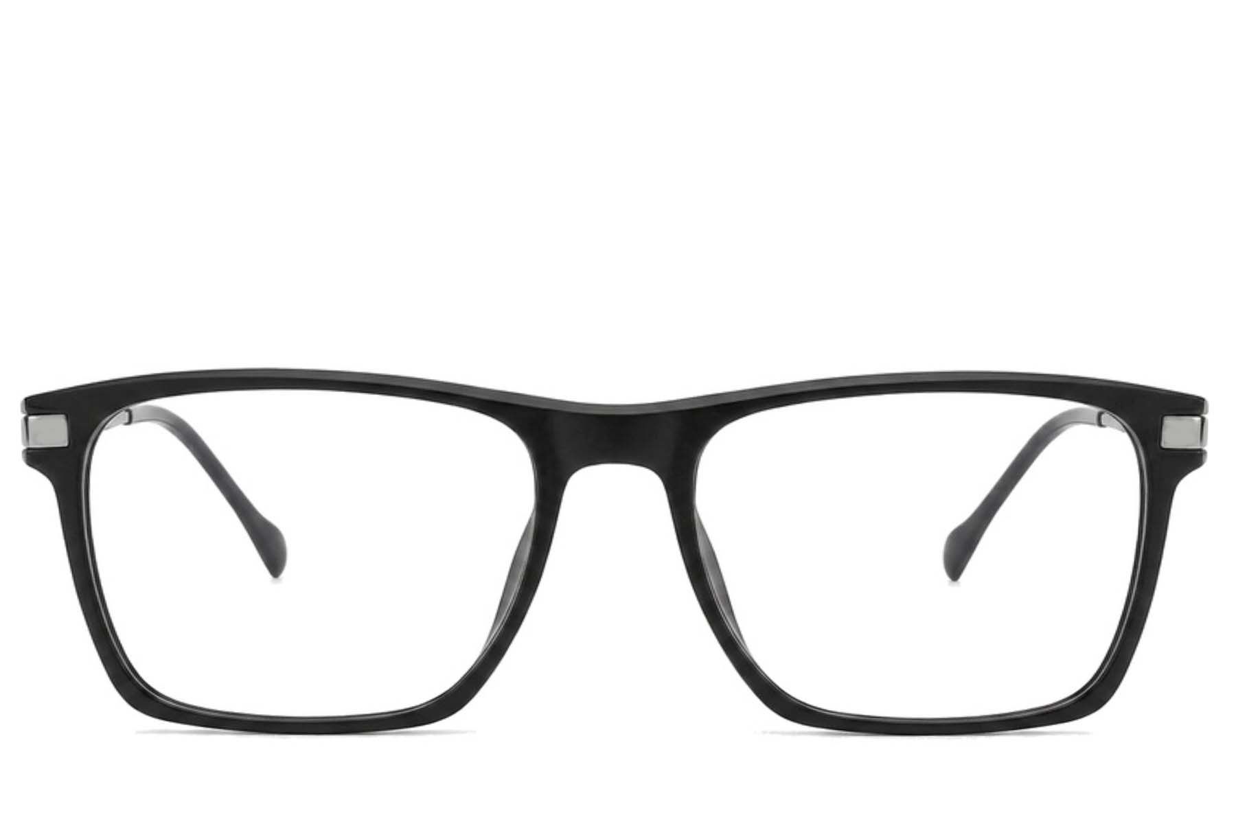 Rectangular Black Titanium Glasses #BS2012-1894