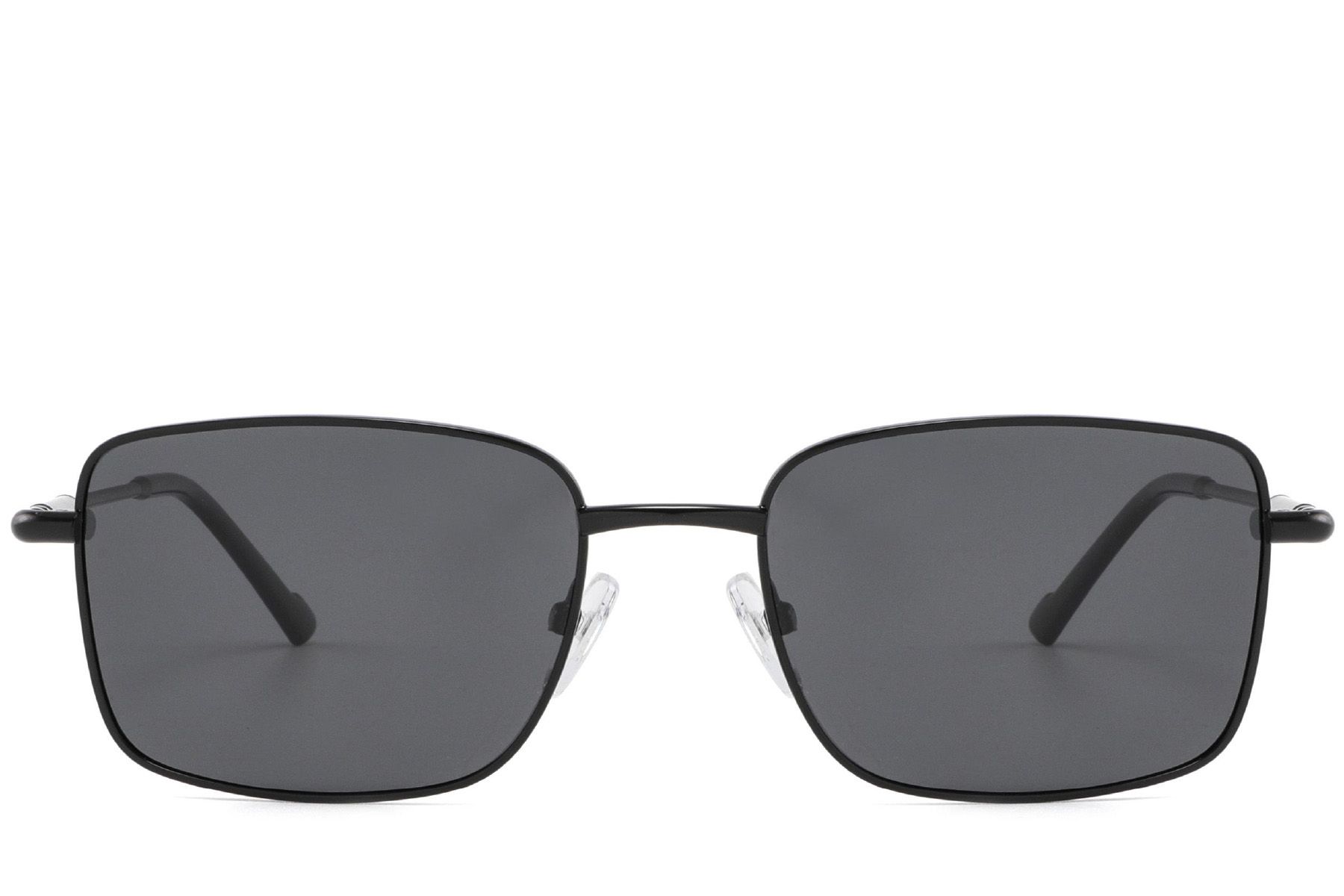 Rectangular Black Metal Sunglasses #BS2012-1910