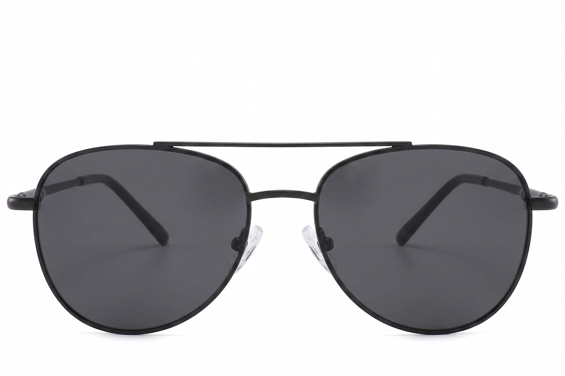Aviator zonnebril van zwart metaal #BS2012-1915