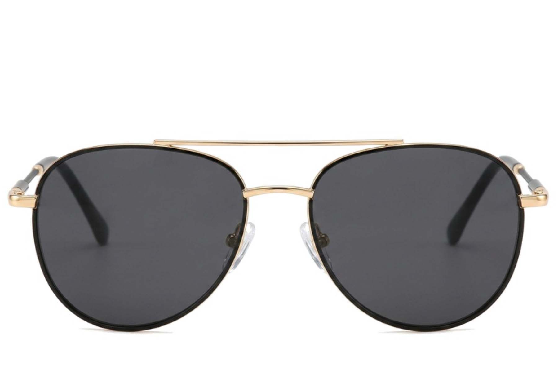 Aviator zonnebril van goudkleurig metaal #BS2012-1917