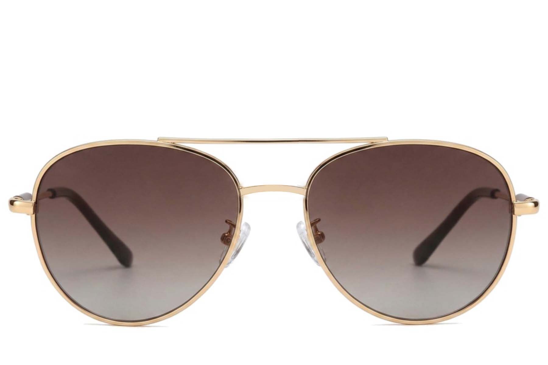 Aviator zonnebril van goudkleurig metaal #BS2012-1919