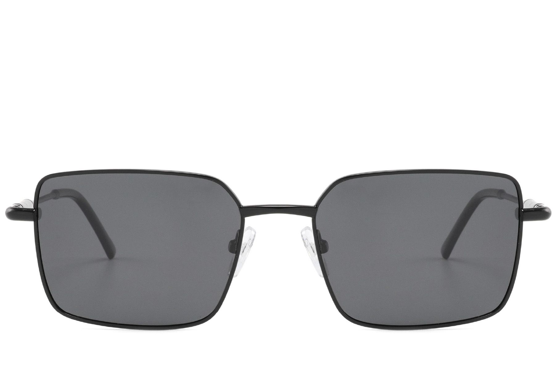 Rectangular Black Metal Sunglasses #BS2012-1920