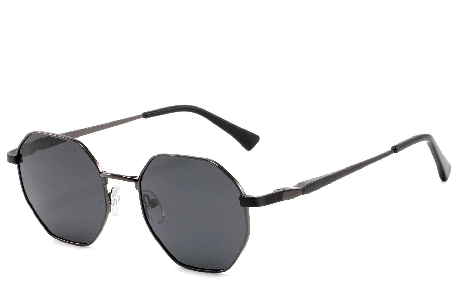 Geometric Black Metal Sunglasses #BS2012-1926