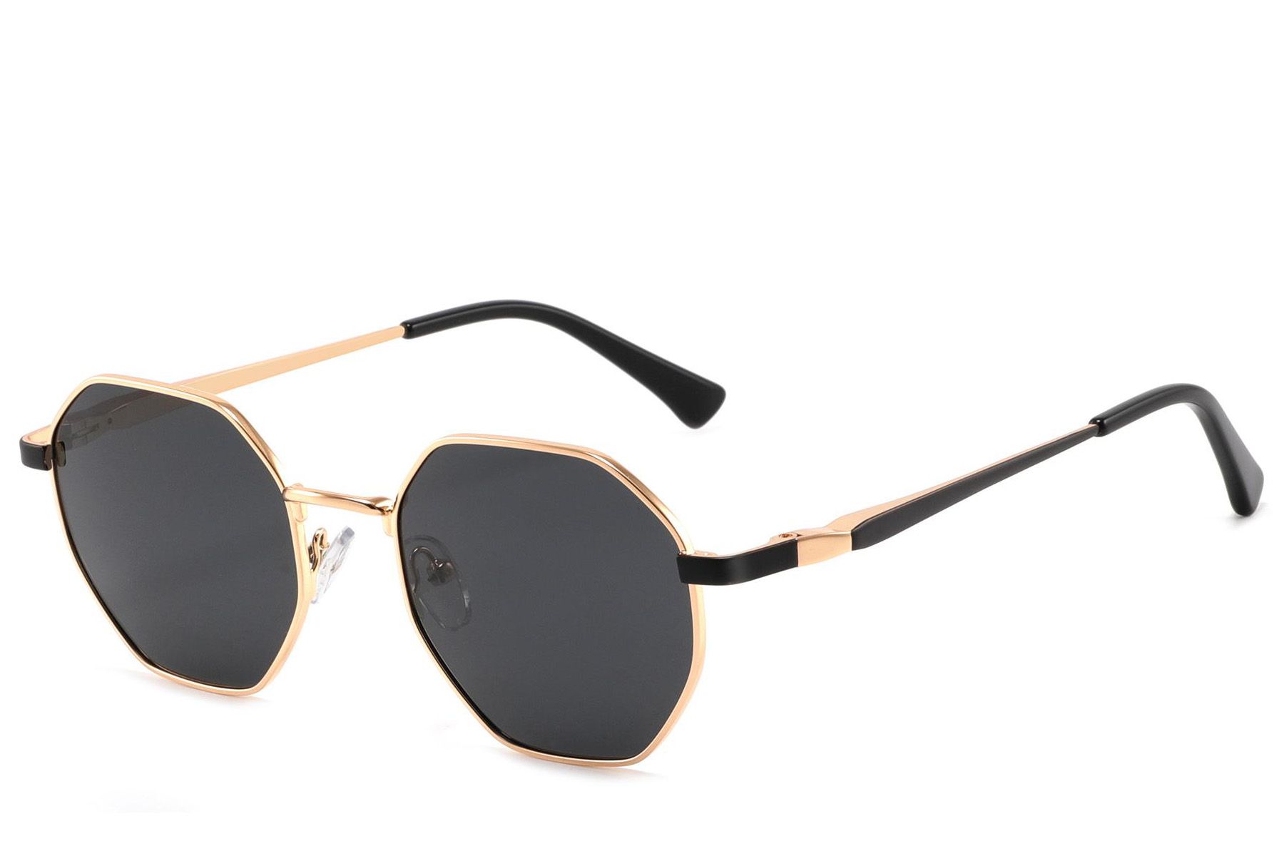 Geometric Golden Metal Sunglasses #BS2012-1927